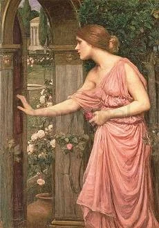 Psyche opening the Door into Cupid's Garden (1903), Postcard