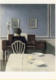 Interieur with Woman playing Piano, Strandgade 30 (1901), Postcard