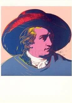 Johann Wolfgang von Goethe (1982) by Andy Warhol, Postcard