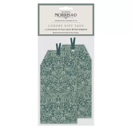 Strawberry Thief Green, Tag Pack