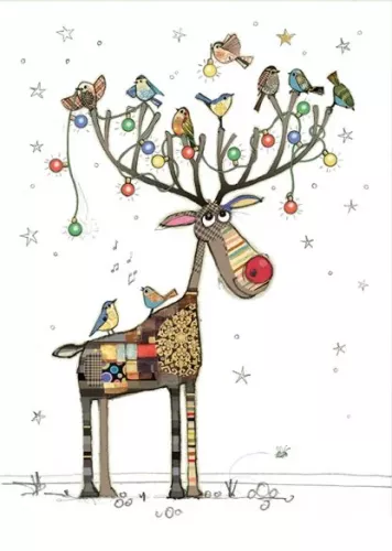 Rudolph Perch, Christmas Greeting Card