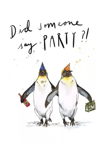 Did Someone Say Party?, Single Greeting Card