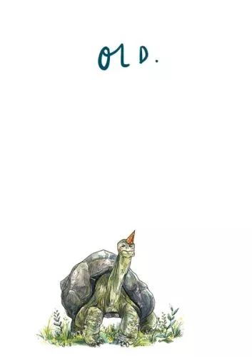 Old, Single Greeting Card