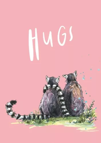 Hugs, Single Greeting Card