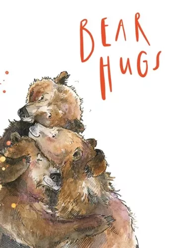 Bear Hugs, Single Greeting Card