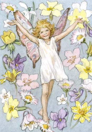 Fairy Land spring flowers, Minicard