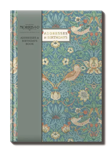 A5 Birthdays & Address Book, William Morris