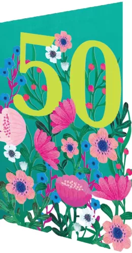 Summer Forrest Lasercut Greeting Card single