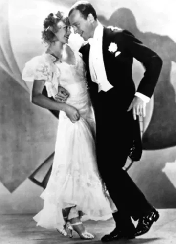 Fred & Ginger dancing, Greeting Card