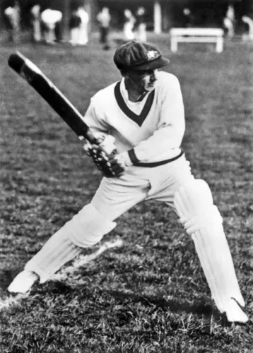 Cricketer Sir Don Bradman, Greeting Card