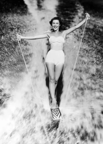 Aquaplane performer, Greeting Card