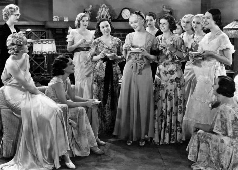Women's tea party, Greeting Card