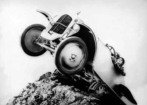 Car up a hill, Greeting Card