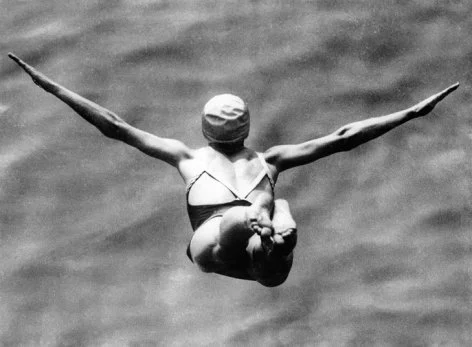 Swan dive, Greeting Card
