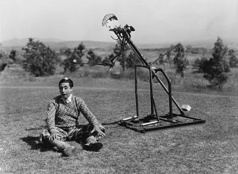 Mechanical golfer, Greeting Card
