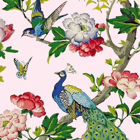 Moda : Oriental Peacocks, Greeting Card