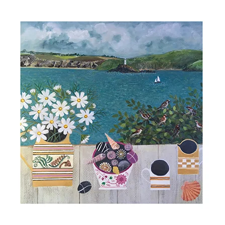 Cornish Sparrows, Greeting Card