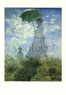 Woman with a Parasol, Greeting Card