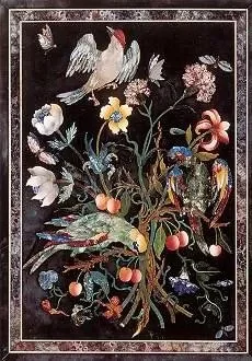 Badminton Cabinet (Detail) (1720 / 1732), Postcard