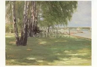 The Artist's Garden in Wannsee (1918), Postcard