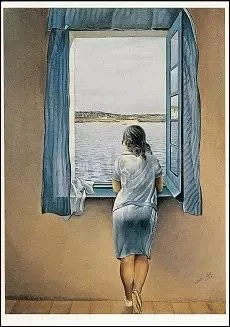 Figure at the Window (1925), Postcard