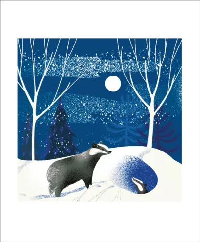 Badgers, Greeting Card