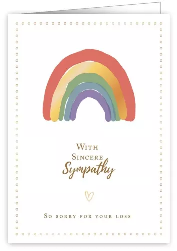 With sincere Sympathy /  So sorry for your loss, Greeting Card