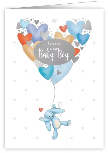 Lovely new Baby Boy, Greeting Card
