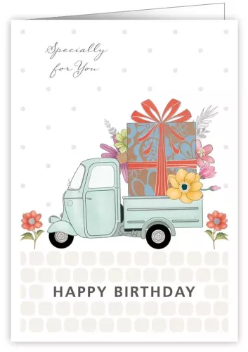 Specially for you / Happy birthday, Greeting Card