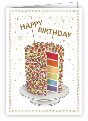 Rainbow Cake, Mini Card