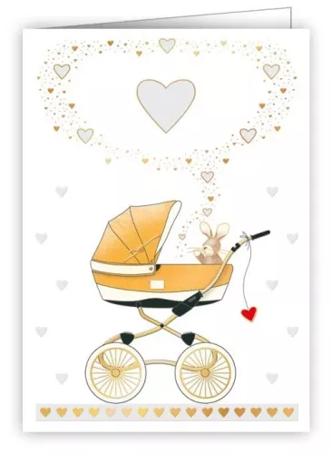 Baby Stroller, Mini Card