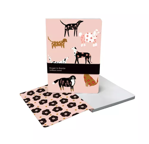 Ginger Pink Dogs A5 Softback Journal