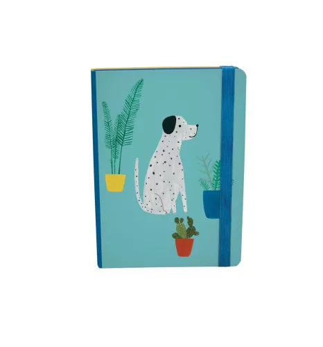 Chouchou Chien A5 Journal with elastic binder