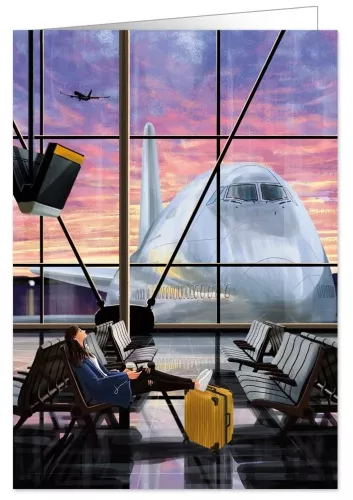 Waiting for Departure, Greeting Card