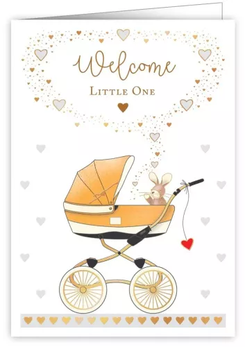 Stroller, Greeting Card