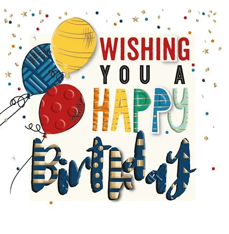 Birthday Balloons, Greeting Card