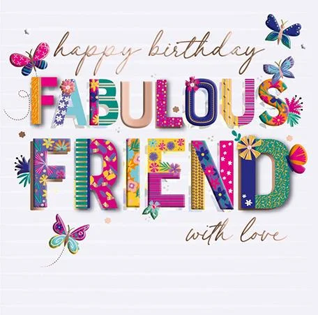 Fabulous Friend, Greeting Card
