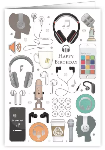 Happy Birthday, Music Break, Greeting Card