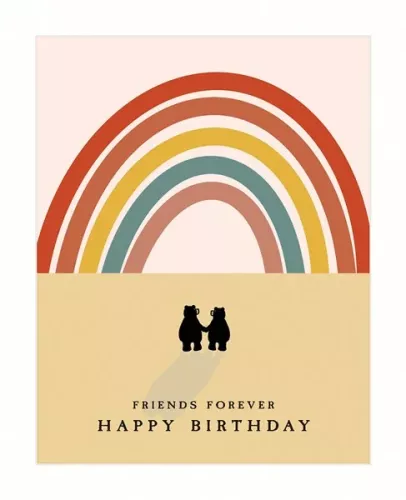 Be15A - Friendship Roots Wings, Greeting Card