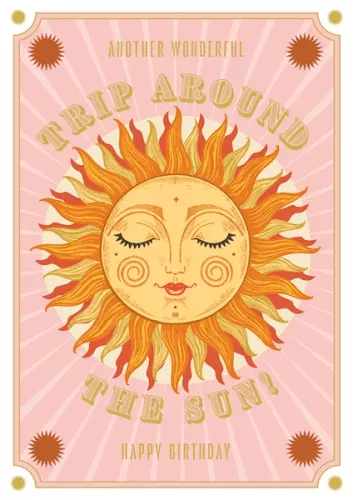 Trip Around The Sun, Greeting Card
