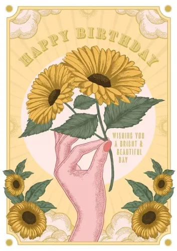 Hb Bright & Beautiful Flowers, Greeting Card