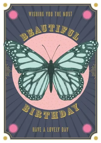 Beautiful Birthday Butterfly, Greeting Card