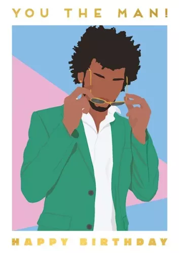 You The Man! Happy Birthday, Greeting Card