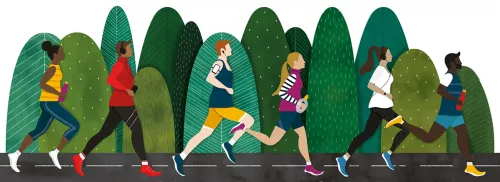 Z-Fold Runners, Greeting Card