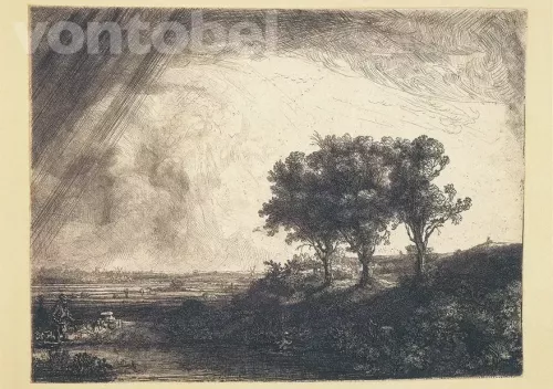 The Three Trees (1643), Postcard