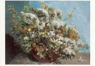 Blooming Branches and Flowers (1855), Postcard