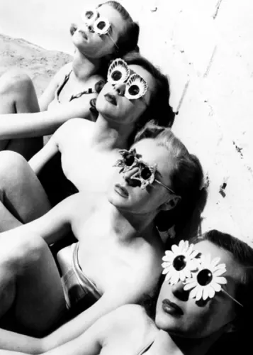 Swimsuits And Sunglasses, Greeting Card