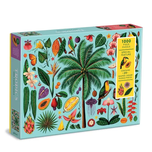 Tropics, 1000 Piece Puzzle with Shaped Pieces