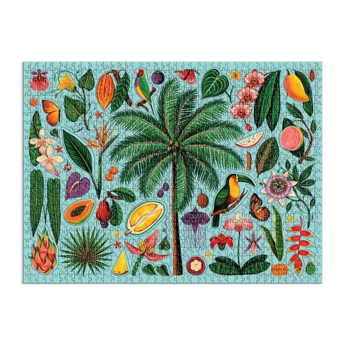 Tropics, 1000 Piece Puzzle with Shaped Pieces