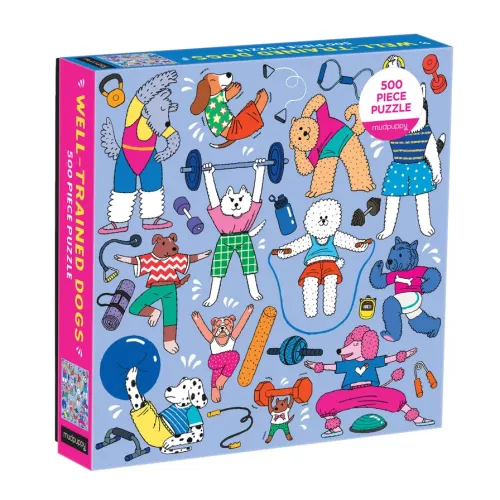 Well-Trained Dogs, 500 Piece Puzzle